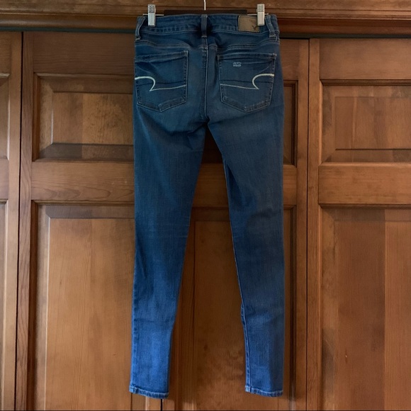 American Eagle Distressed Super Stretch Jeggings-2 - Picture 5 of 9